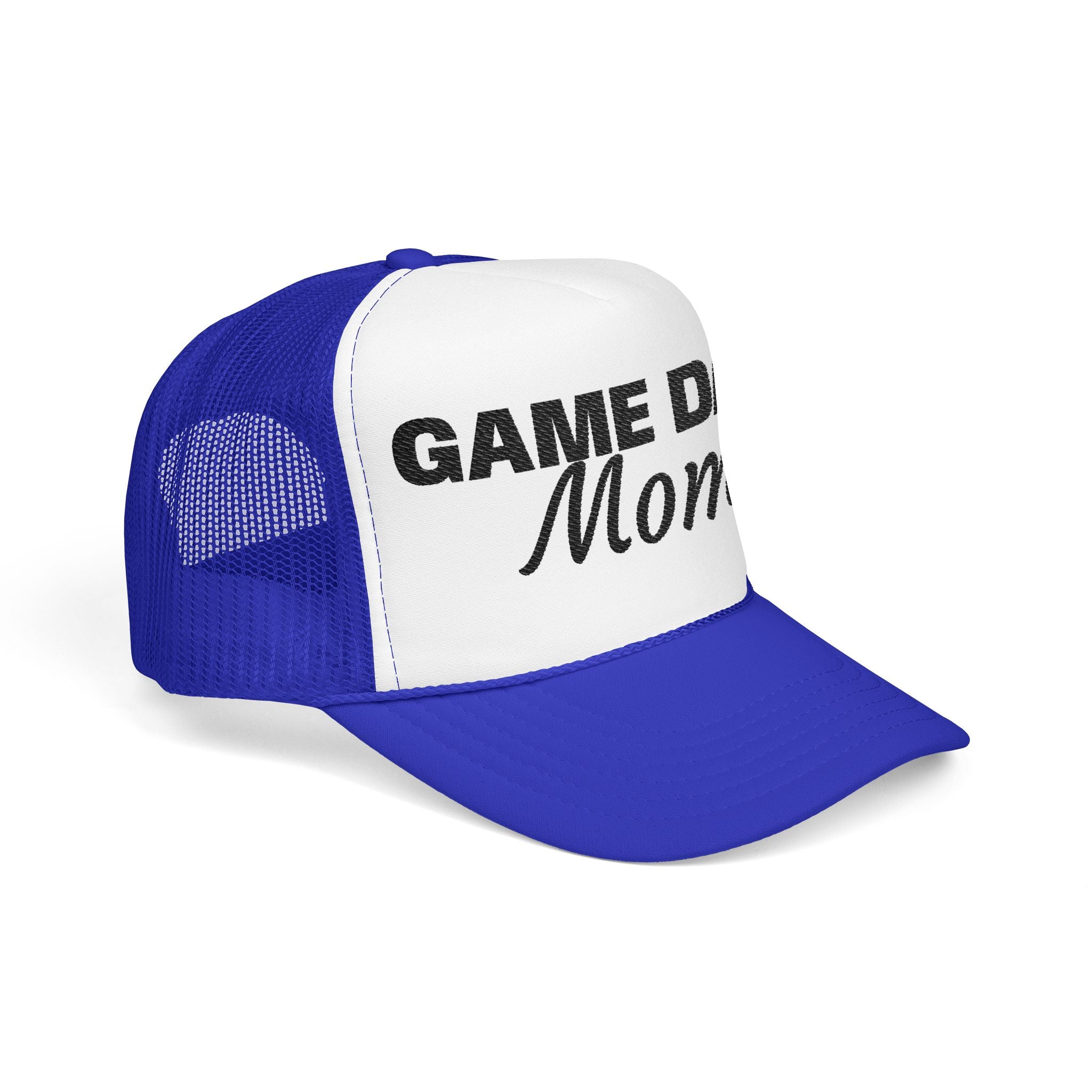 Game Day Mom Trucker Hat — Mesh Foam Baseball Cap for Sports Moms