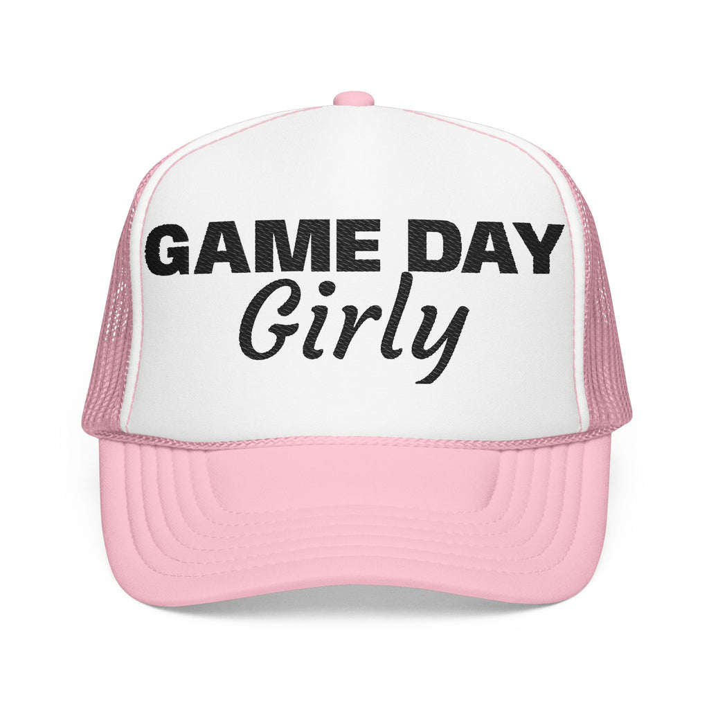 Game Day Girly Trucker Hat — Women's Foam Mesh Baseball Cap