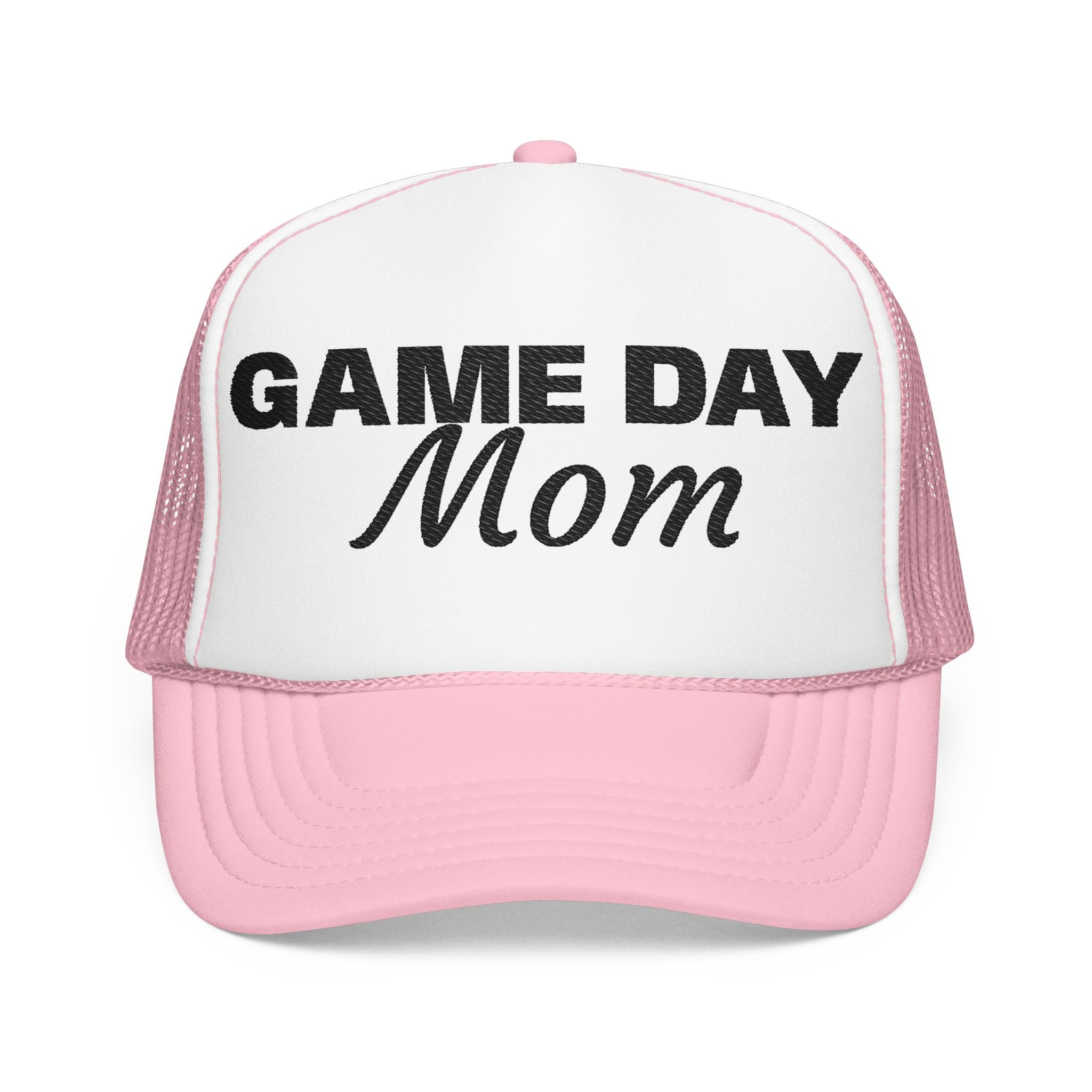 Game Day Mom Trucker Hat — Mesh Foam Baseball Cap for Sports Moms