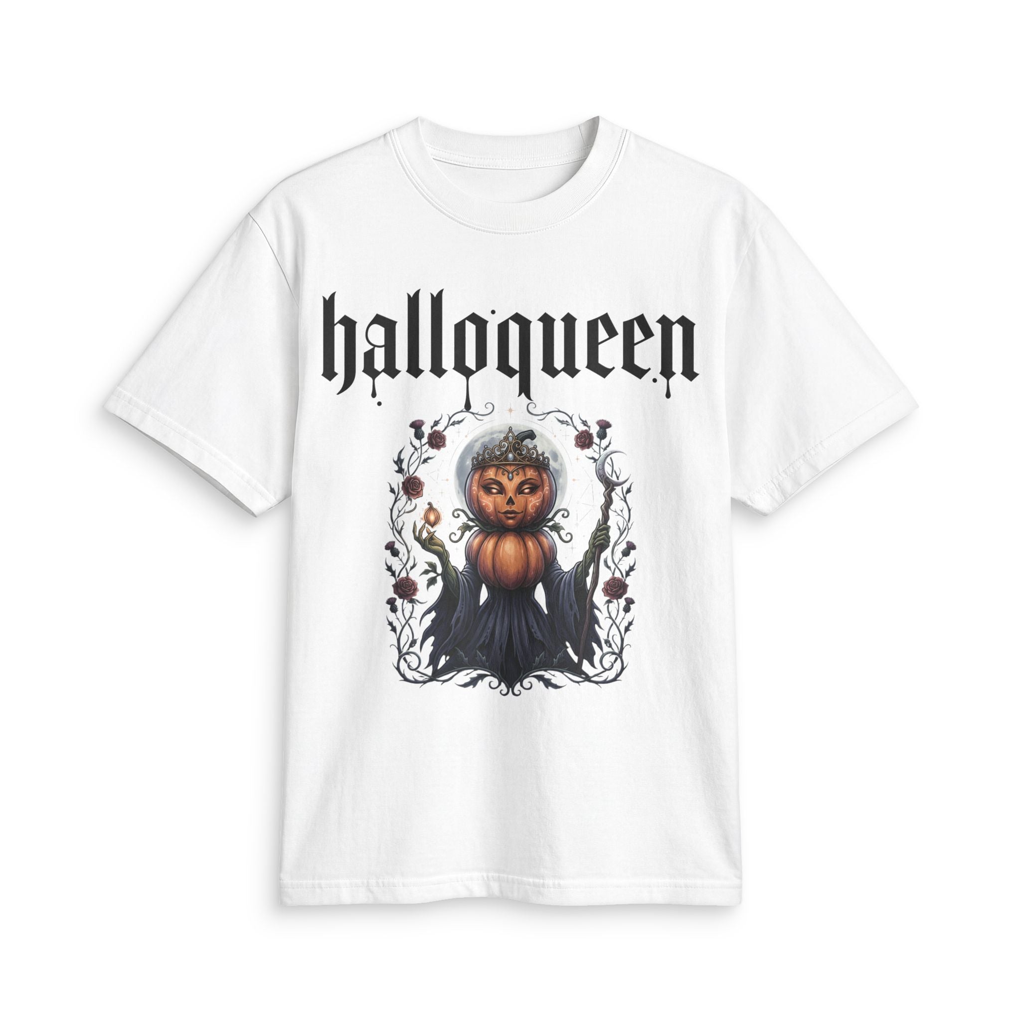 HallowQueen Gothic Script T‑Shirt