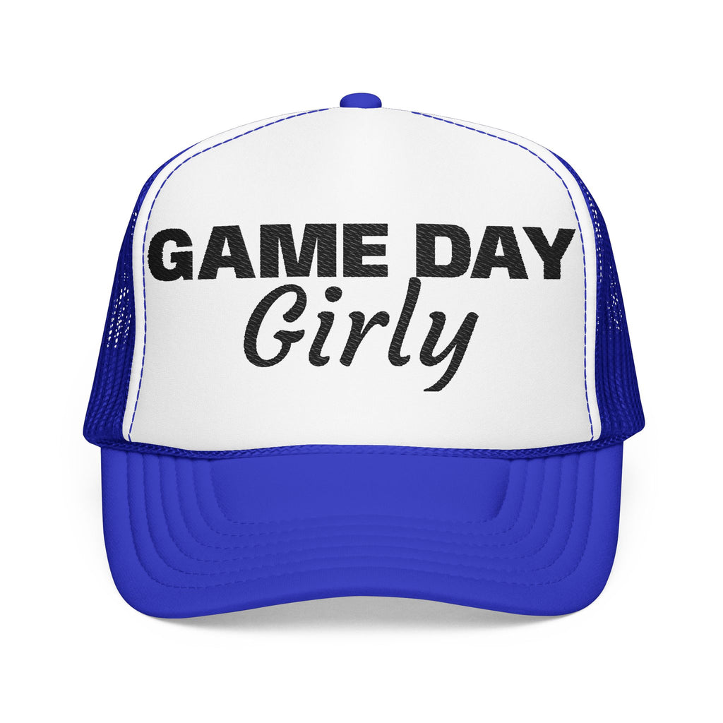 Game Day Girly Trucker Hat — Women's Foam Mesh Baseball Cap