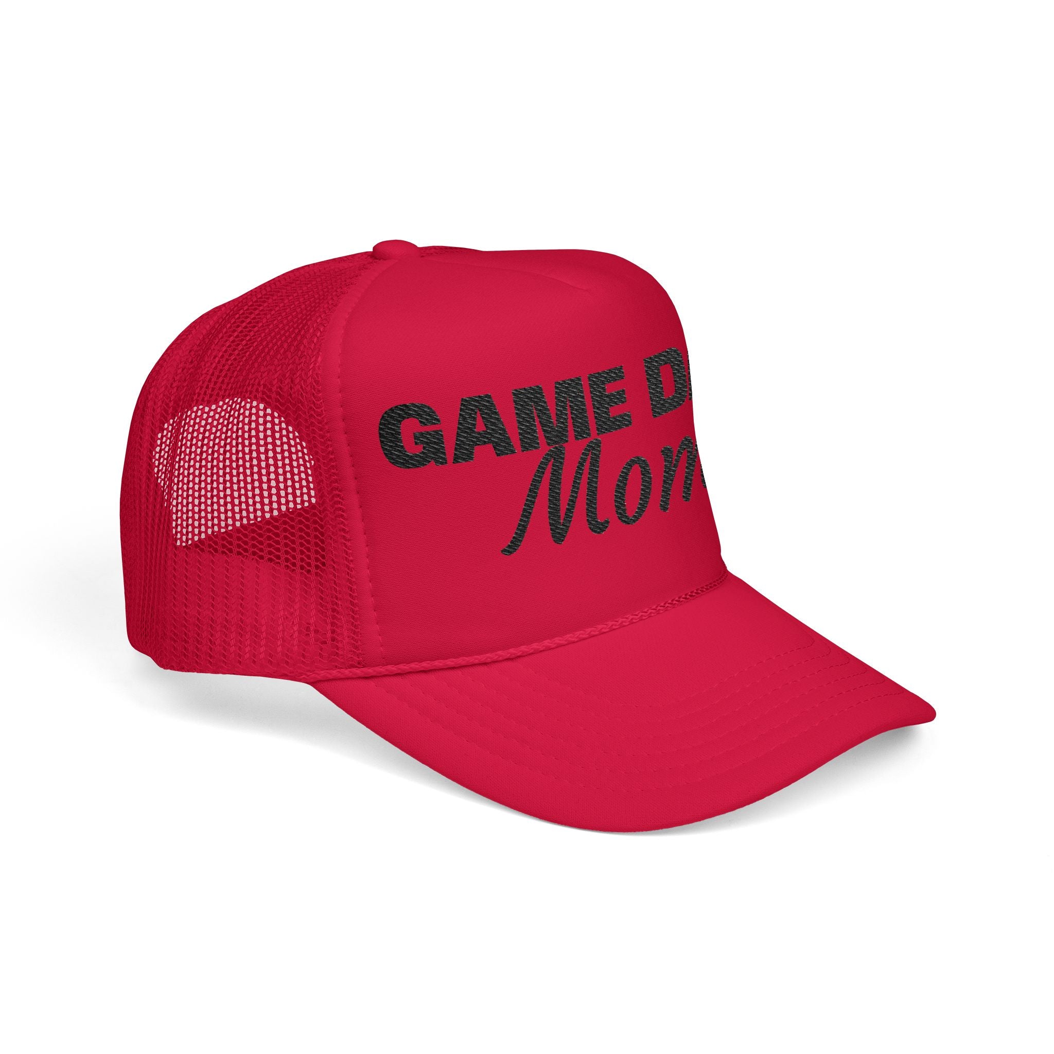 Game Day Mom Trucker Hat — Mesh Foam Baseball Cap for Sports Moms