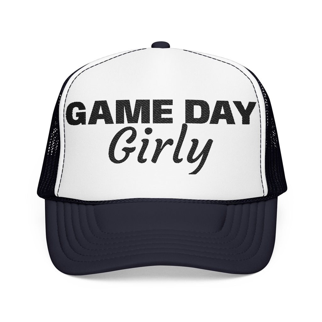 Game Day Girly Trucker Hat — Women's Foam Mesh Baseball Cap