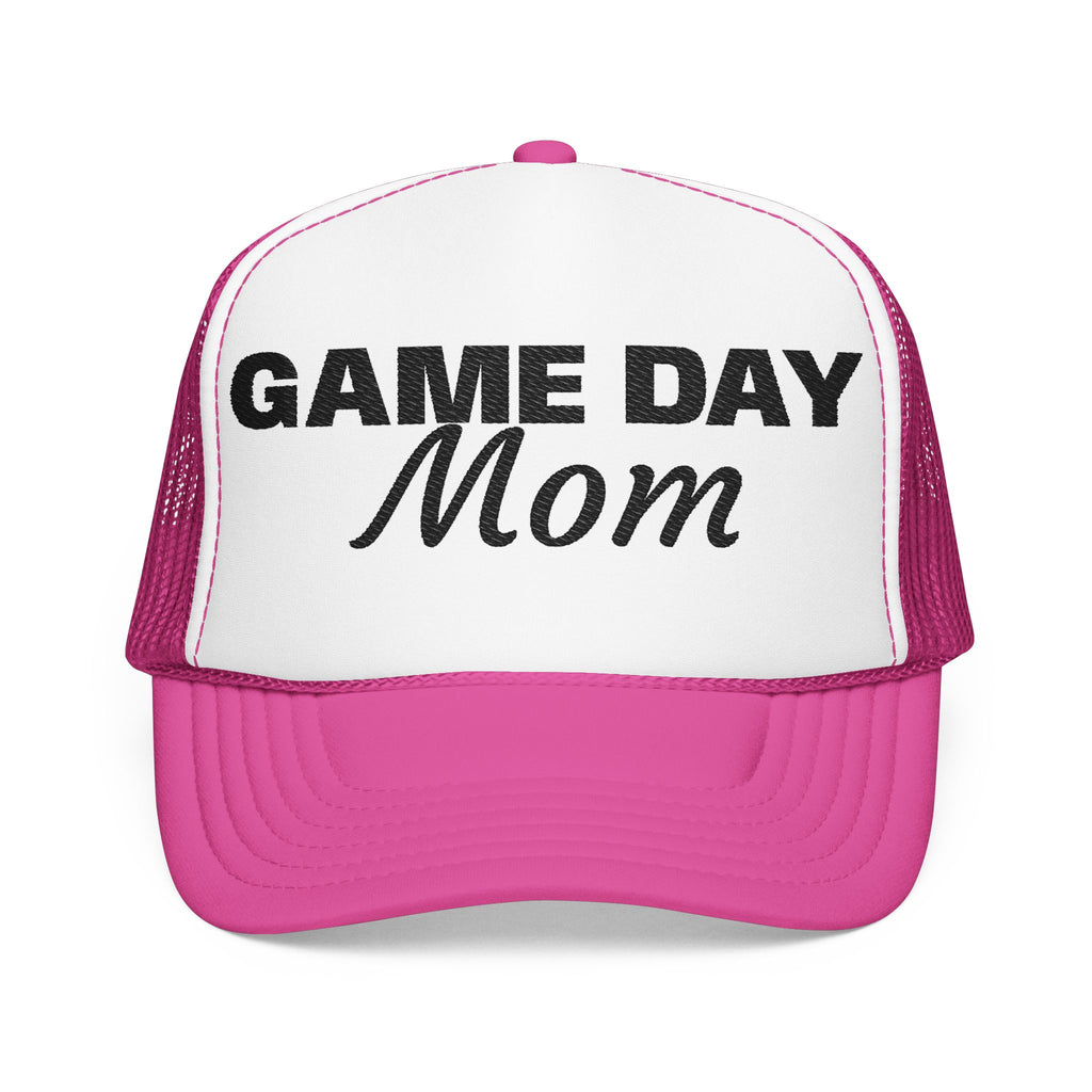Game Day Mom Trucker Hat — Mesh Foam Baseball Cap for Sports Moms