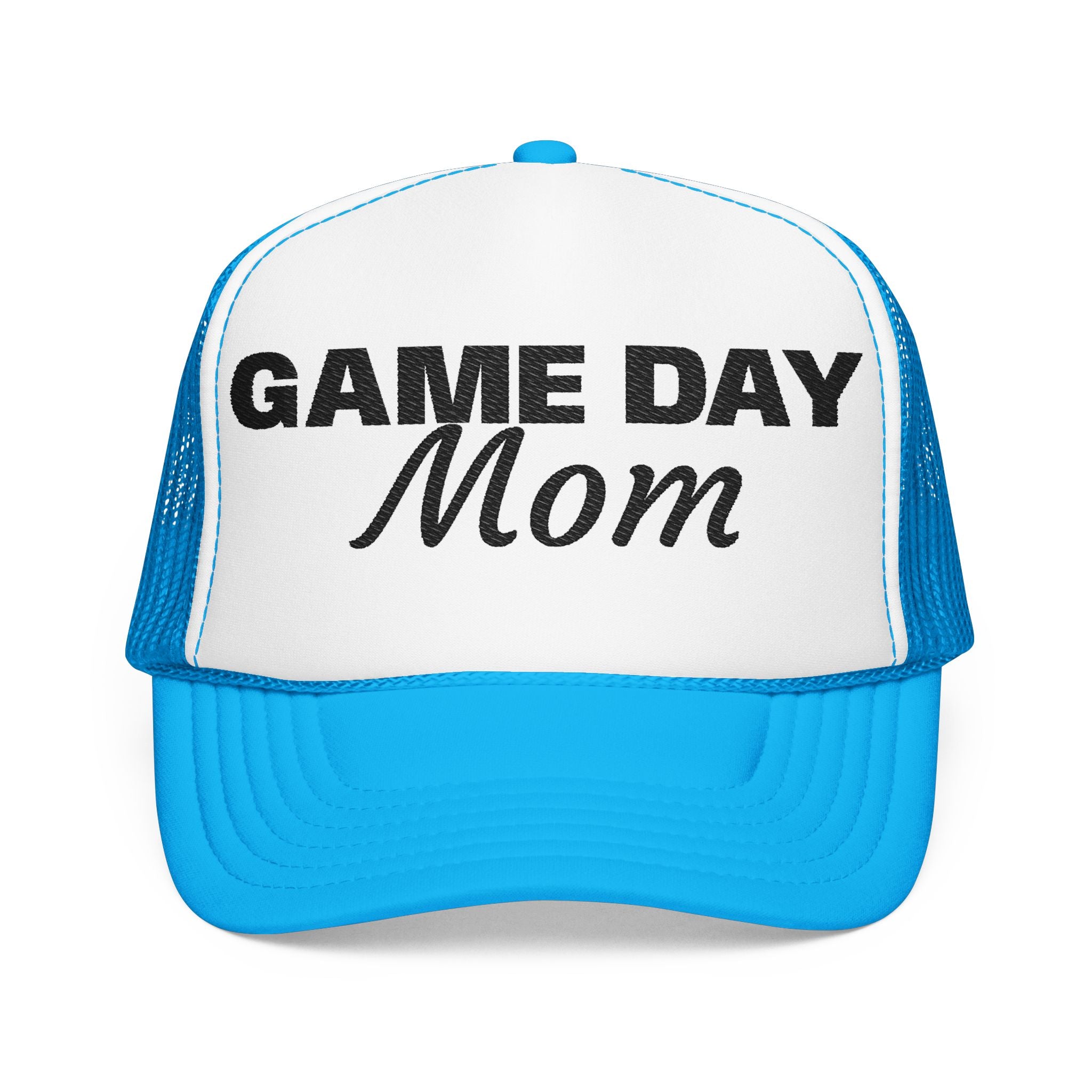 Game Day Mom Trucker Hat — Mesh Foam Baseball Cap for Sports Moms
