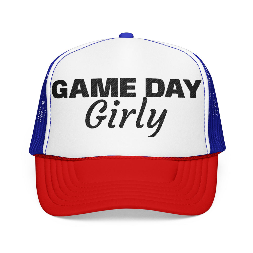 Game Day Girly Trucker Hat — Women's Foam Mesh Baseball Cap