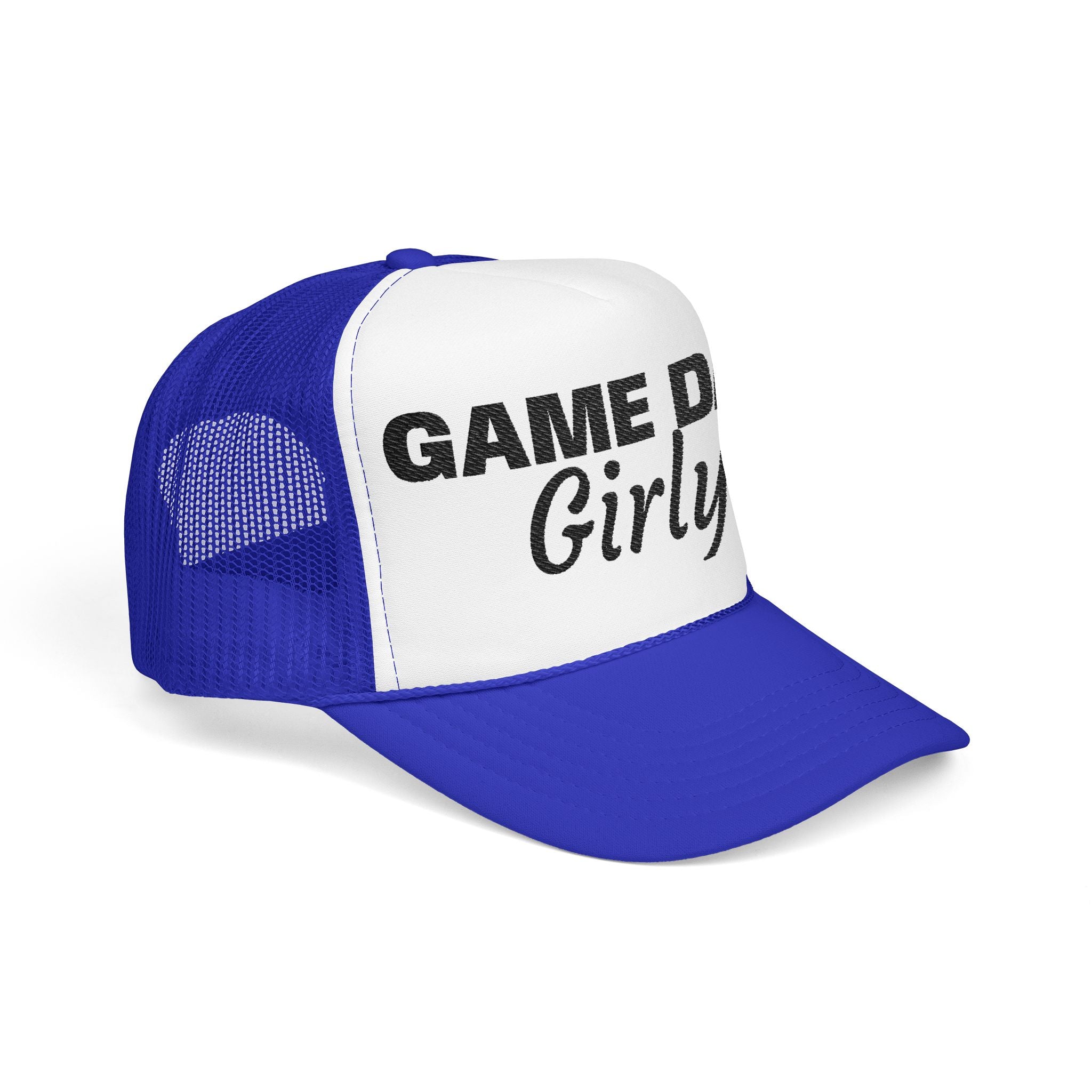 Game Day Girly Trucker Hat — Women's Foam Mesh Baseball Cap