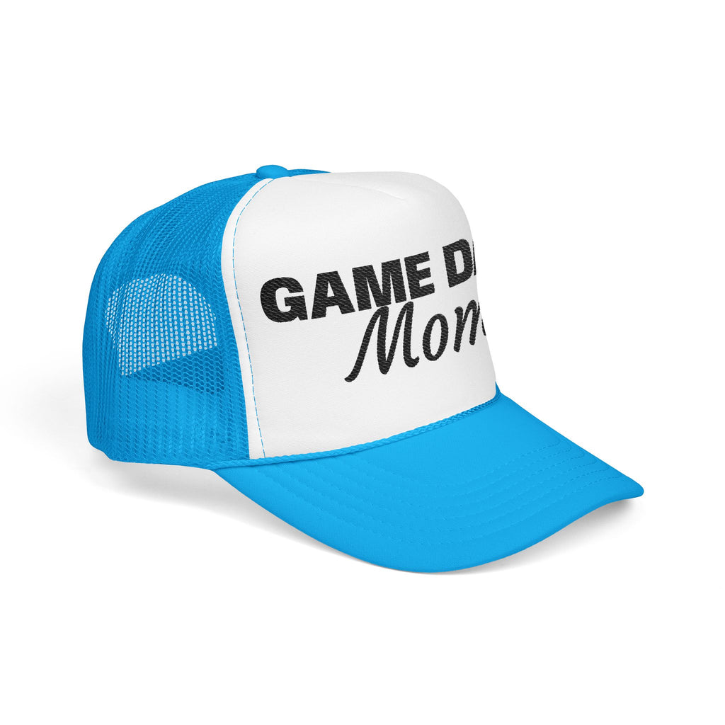 Game Day Mom Trucker Hat — Mesh Foam Baseball Cap for Sports Moms