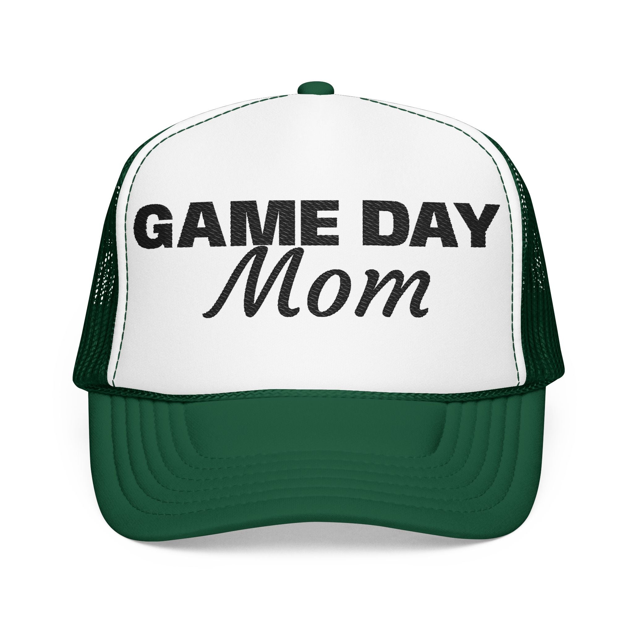 Game Day Mom Trucker Hat — Mesh Foam Baseball Cap for Sports Moms