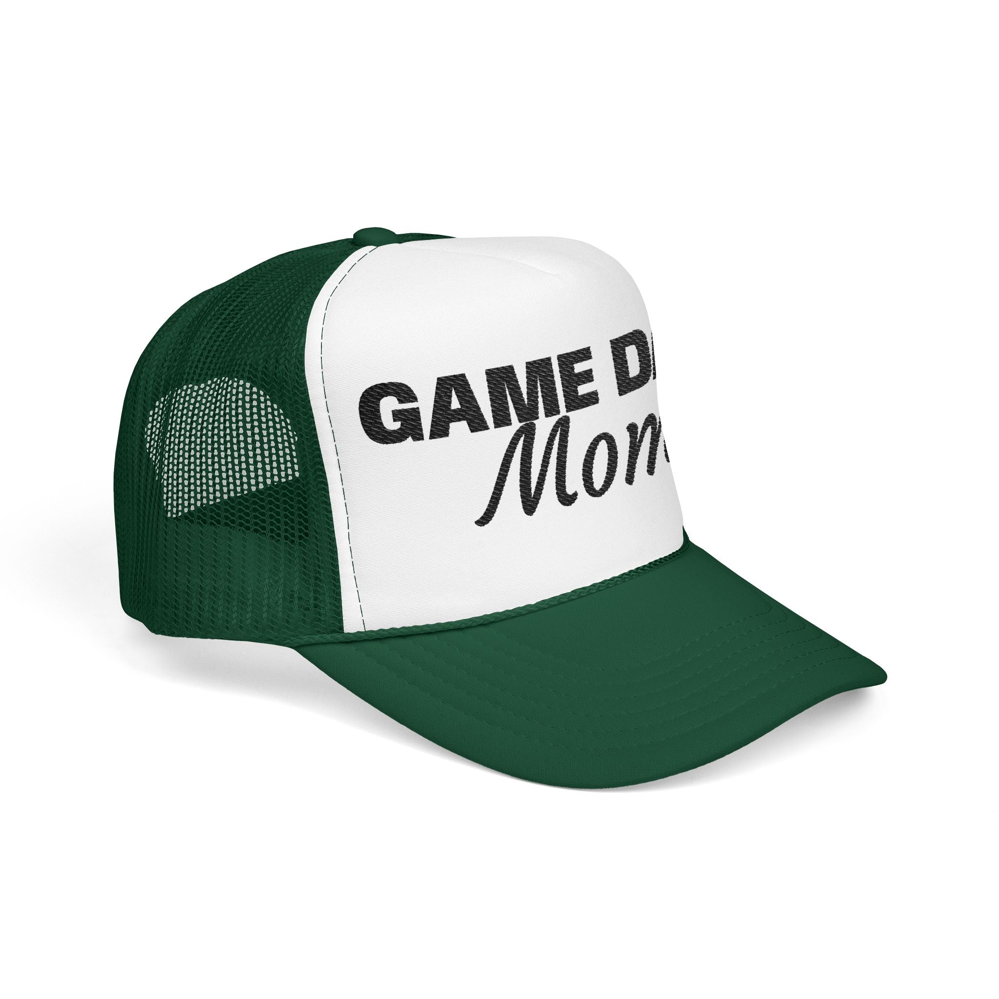 Game Day Mom Trucker Hat — Mesh Foam Baseball Cap for Sports Moms