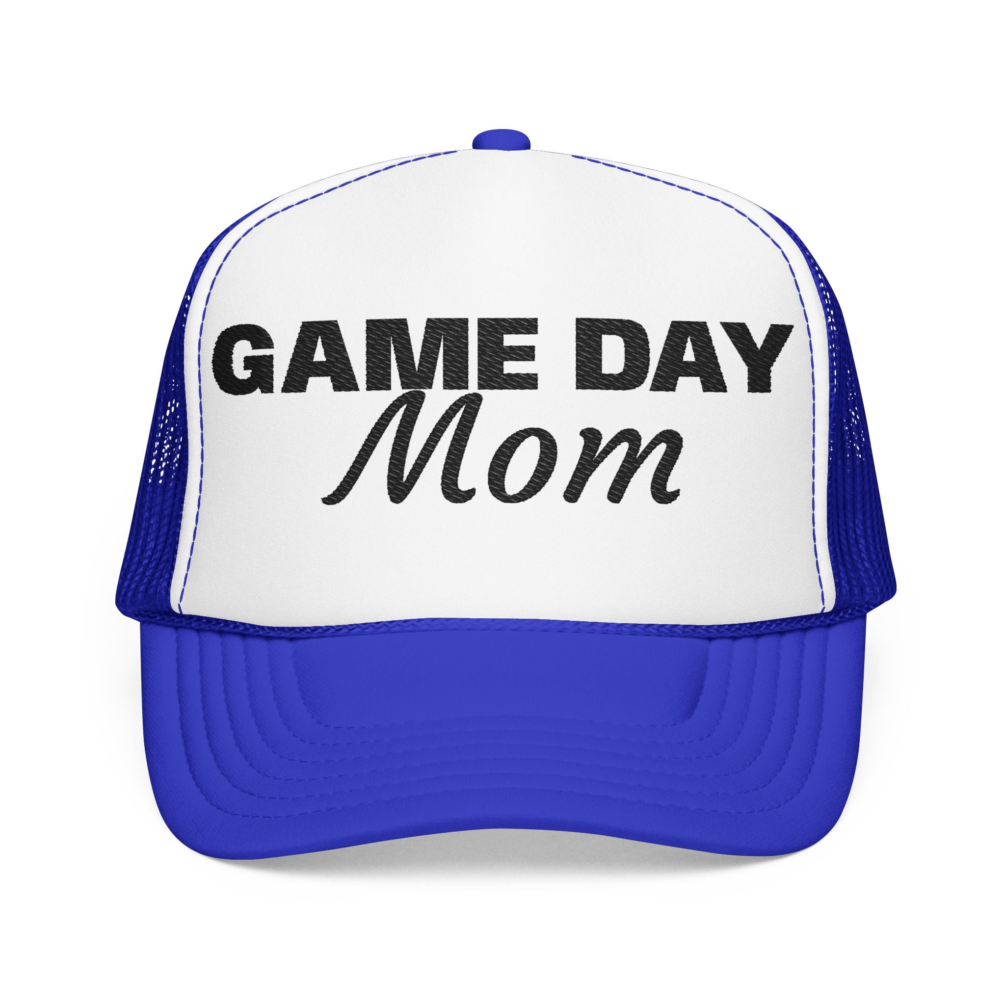 Game Day Mom Trucker Hat — Mesh Foam Baseball Cap for Sports Moms