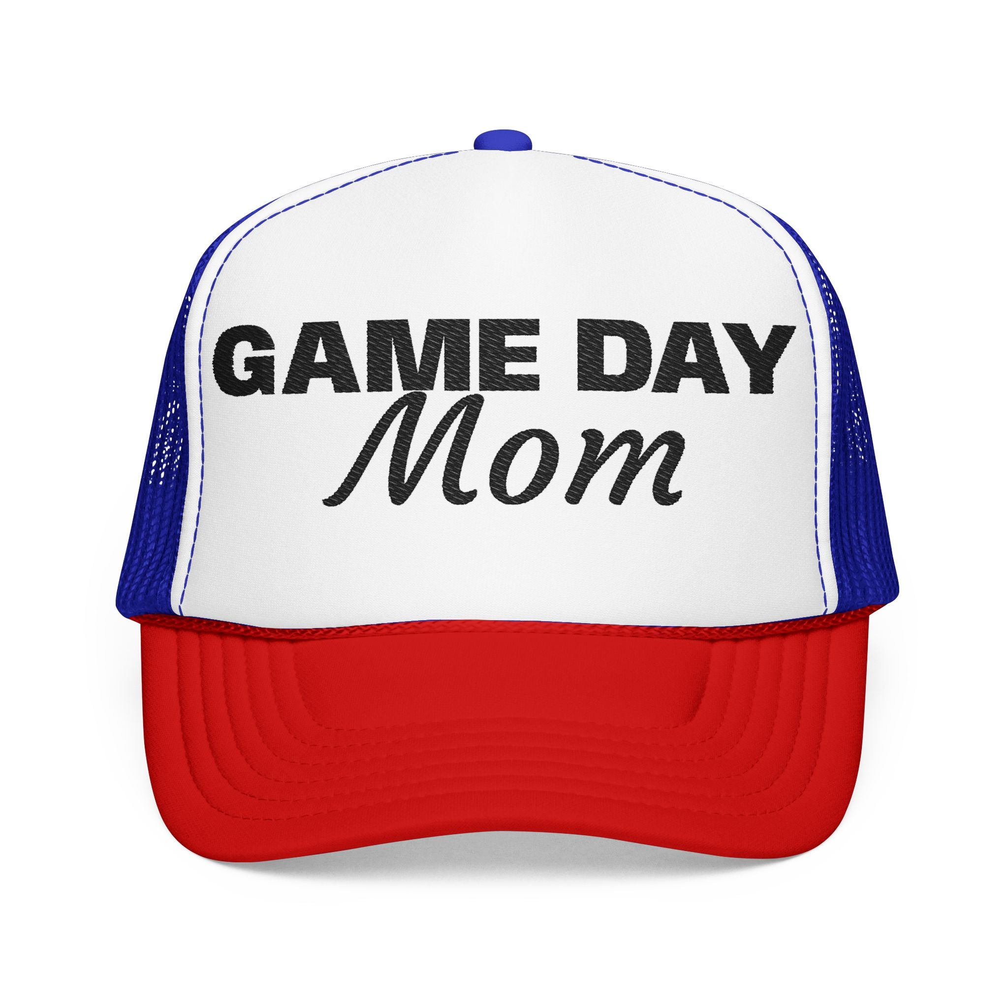 Game Day Mom Trucker Hat — Mesh Foam Baseball Cap for Sports Moms