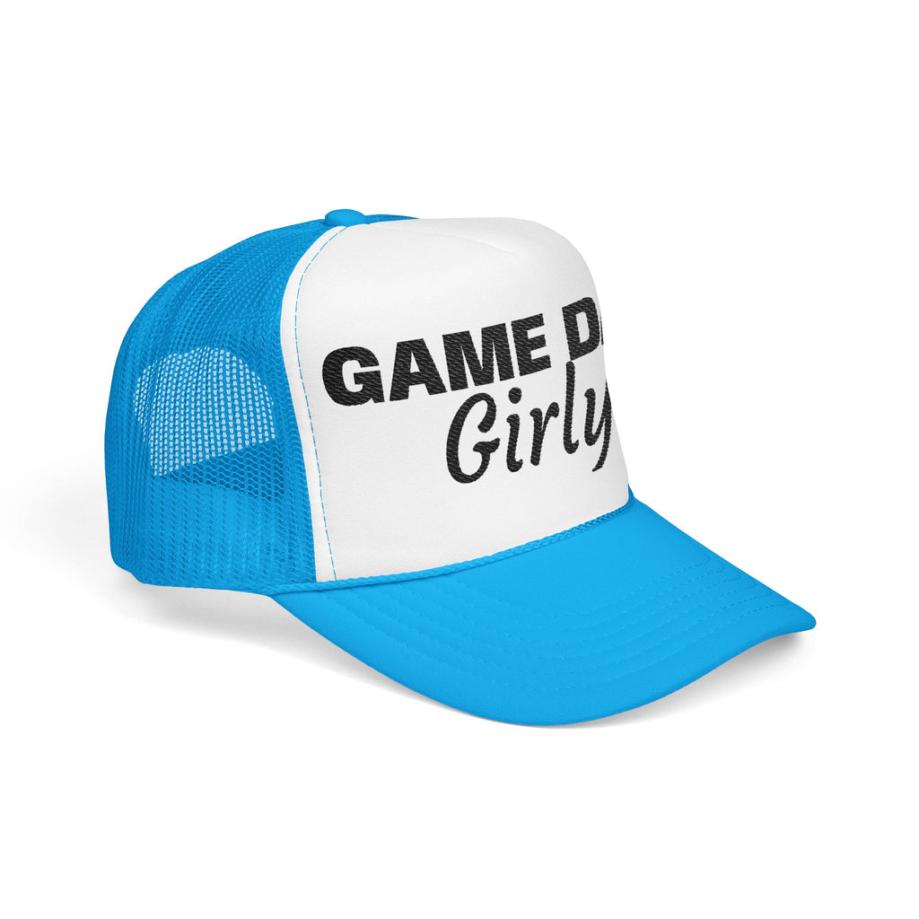 Game Day Girly Trucker Hat — Women's Foam Mesh Baseball Cap