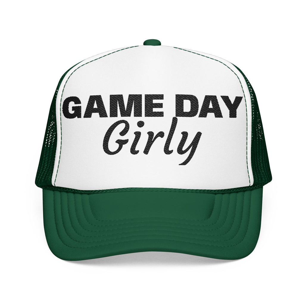 Game Day Girly Trucker Hat — Women's Foam Mesh Baseball Cap